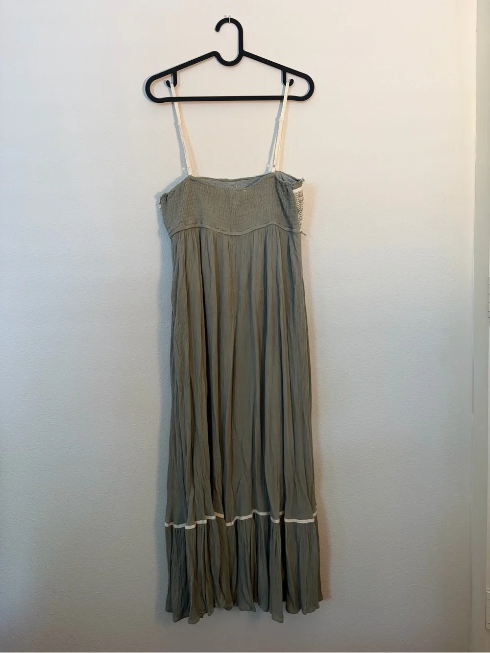 Ces Femme Button-Front Smocked Maxi Dress - Picture 2 of 3